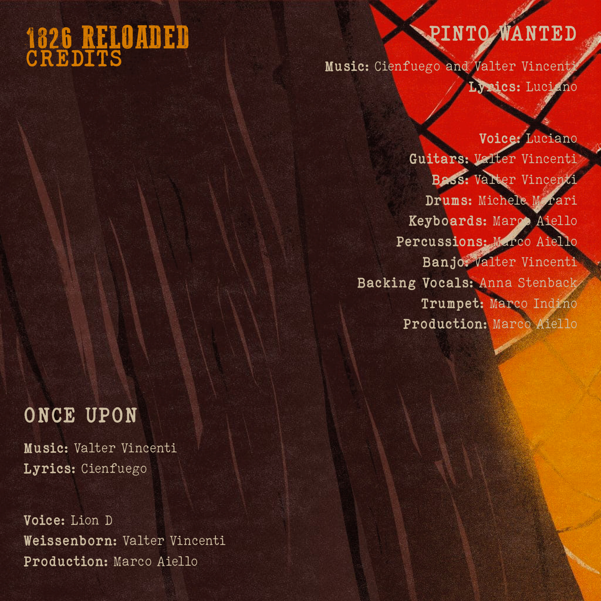 1826 Reloaded credits